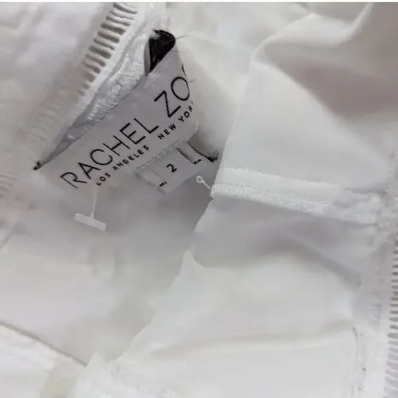 Rachel Zoe Margo Floral Lace Jumpsuit Sleeveless White Ecru Size 2 Preowned - Picture 8 of 12